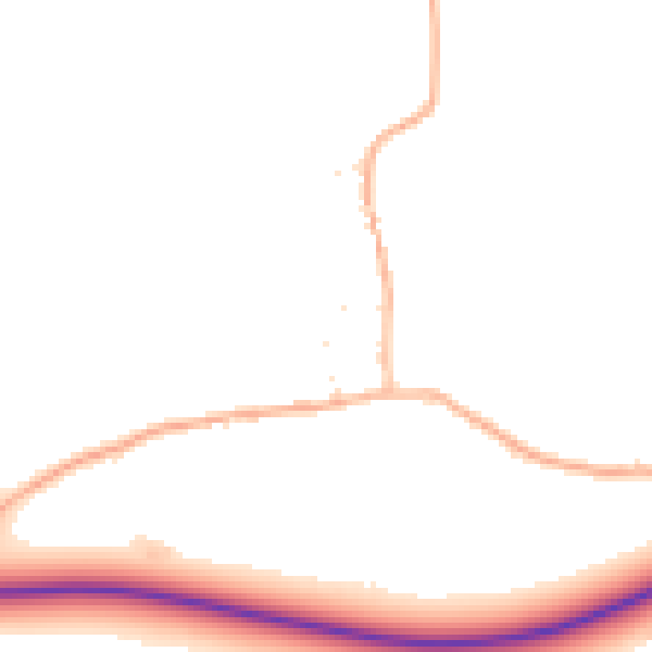 Daytime road noise heatmap for BS40 5HX