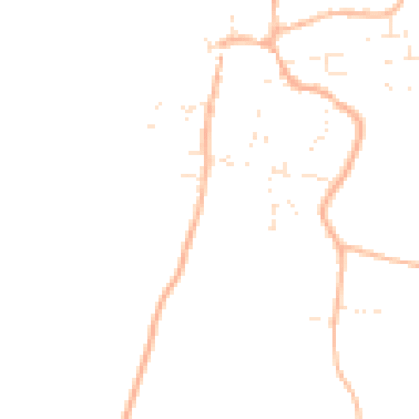 Daytime road noise heatmap for BS40 5LN