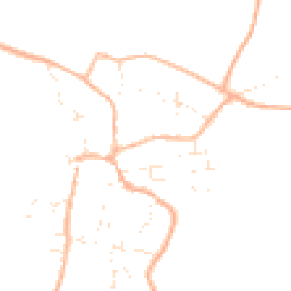 Daytime road noise heatmap for BS40 5NA