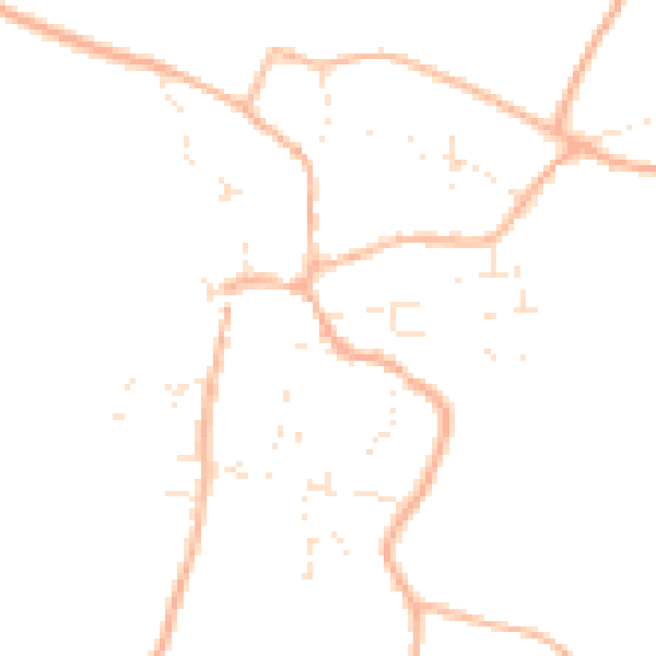 Daytime road noise heatmap for BS40 5QE