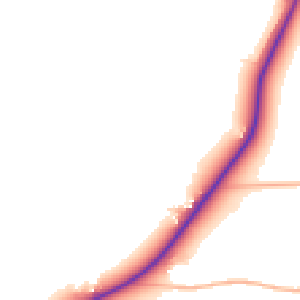 Daytime road noise heatmap for BS40 5TL