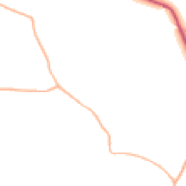 Daytime road noise heatmap for BS40 6AH