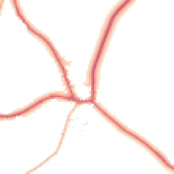Daytime road noise heatmap for BS40 6AR