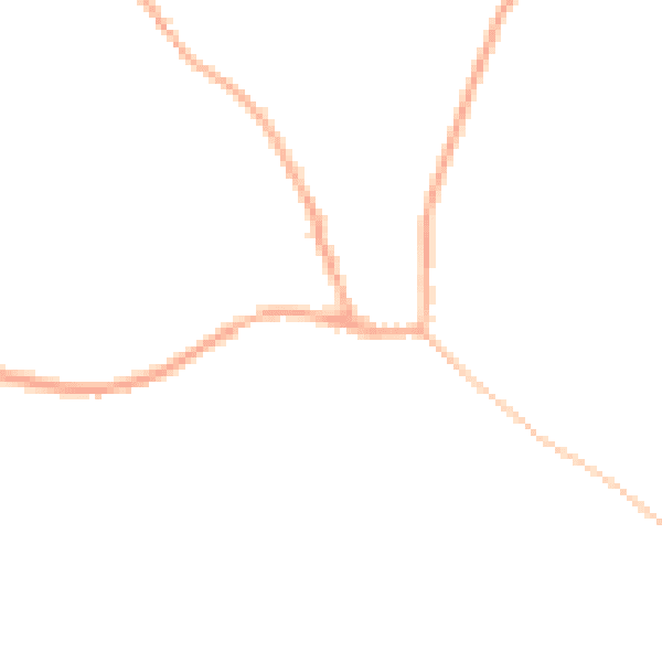 Night-time road noise heatmap for BS40 6EB