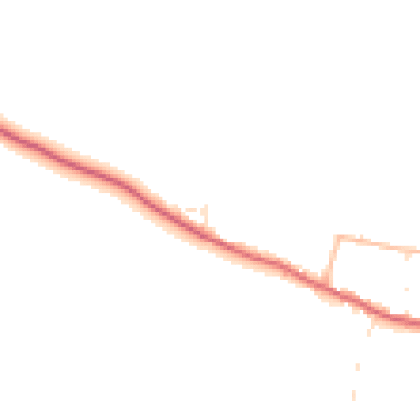 Daytime road noise heatmap for BS40 6JG