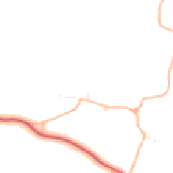 Daytime road noise heatmap for BS40 6PH