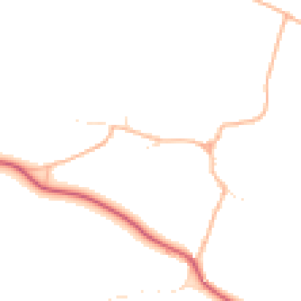 Daytime road noise heatmap for BS40 6PL