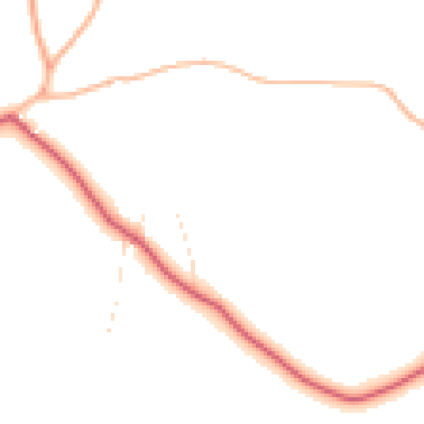 Daytime road noise heatmap for BS40 7AL