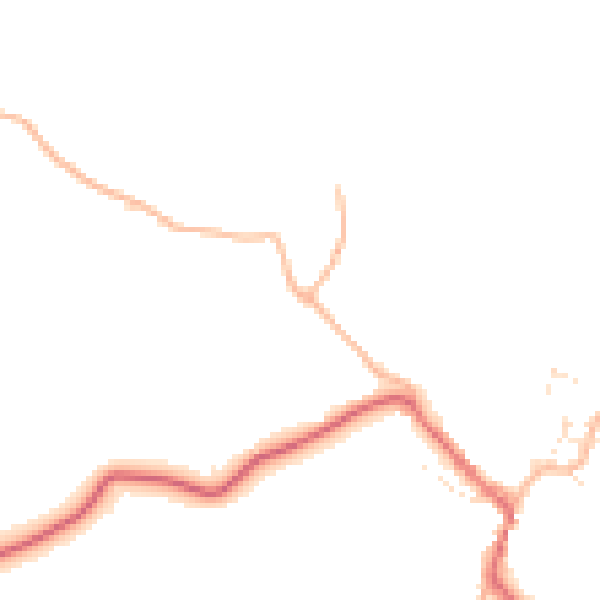 Daytime road noise heatmap for BS40 7RF