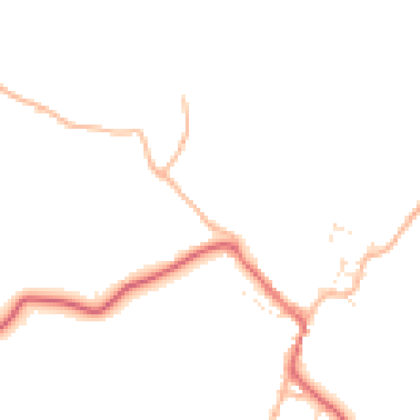 Daytime road noise heatmap for BS40 7RJ