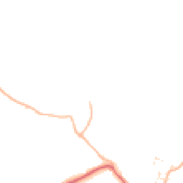 Daytime road noise heatmap for BS40 7RQ