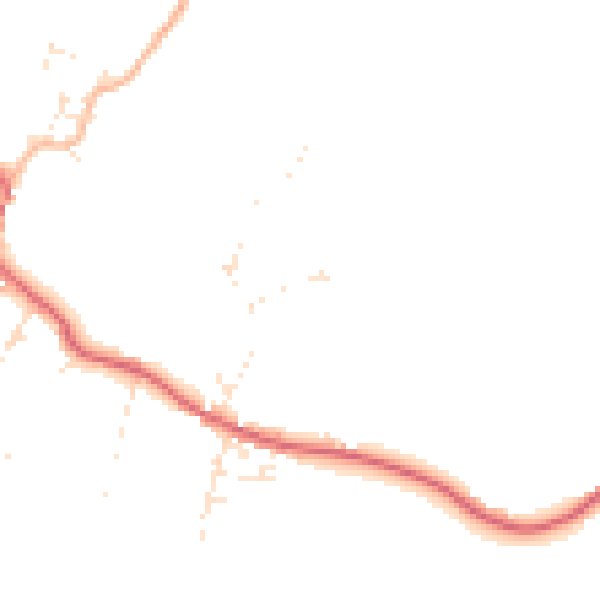 Daytime road noise heatmap for BS40 7SA