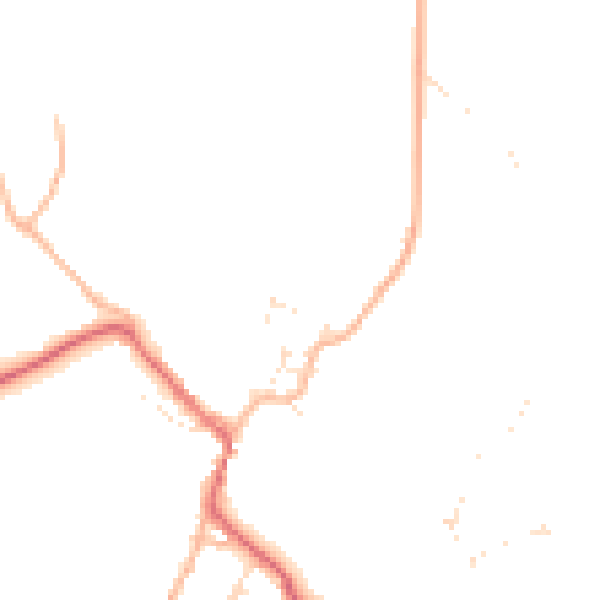 Daytime road noise heatmap for BS40 7TF