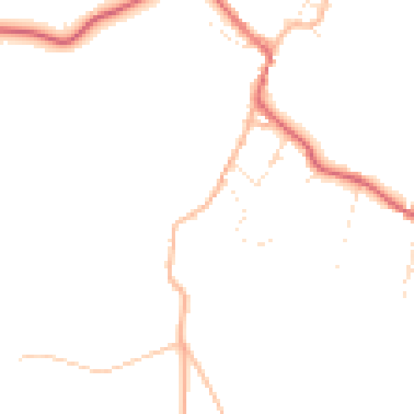 Daytime road noise heatmap for BS40 7TP
