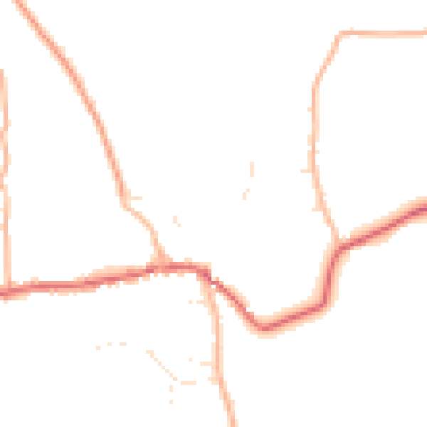 Daytime road noise heatmap for BS40 8RE
