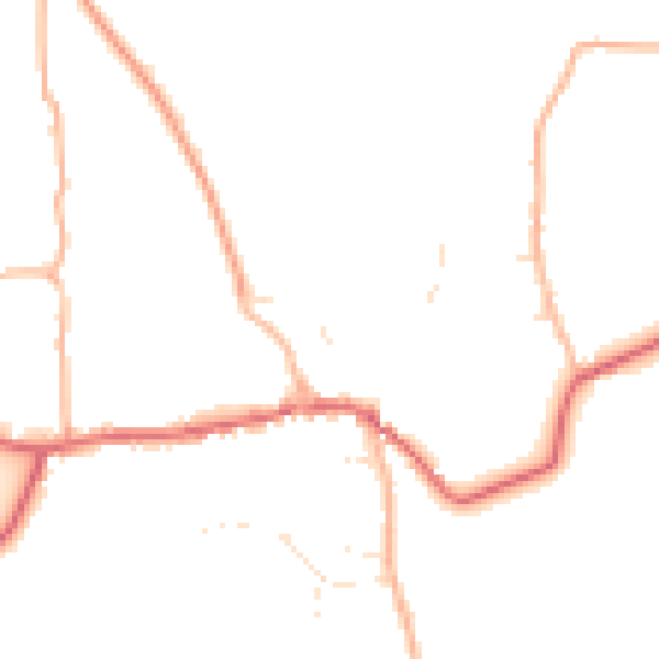 Daytime road noise heatmap for BS40 8RG
