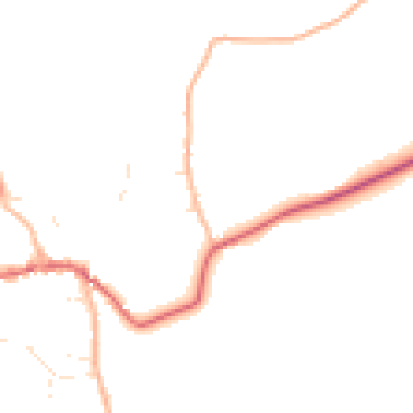 Daytime road noise heatmap for BS40 8RR
