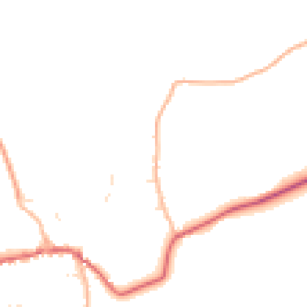 Daytime road noise heatmap for BS40 8RW