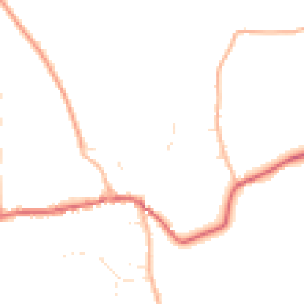 Daytime road noise heatmap for BS40 8SD
