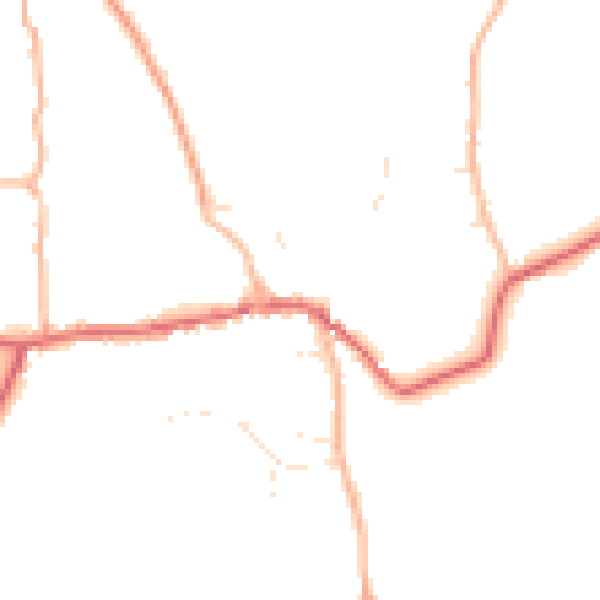 Daytime road noise heatmap for BS40 8SH