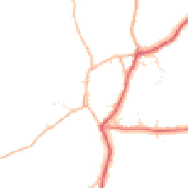 Daytime road noise heatmap for BS40 8TP