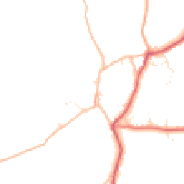 Daytime road noise heatmap for BS40 8TT