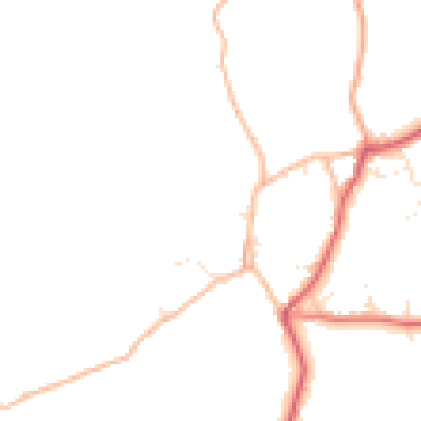 Daytime road noise heatmap for BS40 8TU