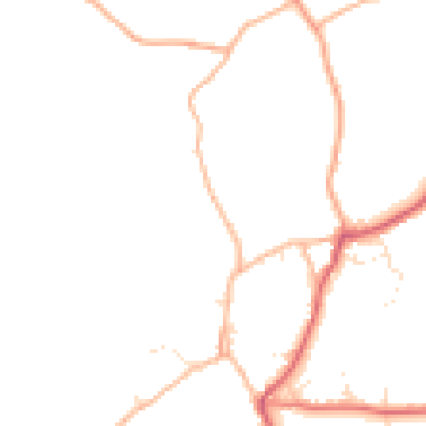 Daytime road noise heatmap for BS40 8UW
