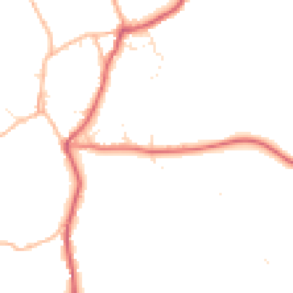 Daytime road noise heatmap for BS40 8XN
