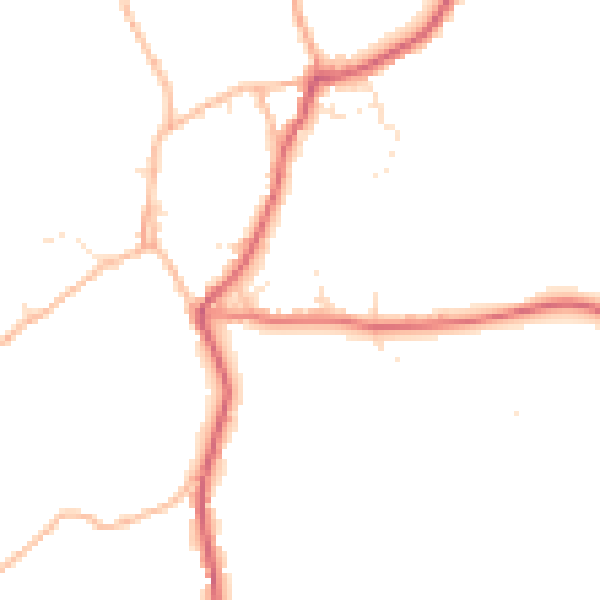 Daytime road noise heatmap for BS40 8XU