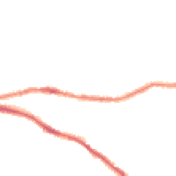 Night-time road noise heatmap for BS5 7NB