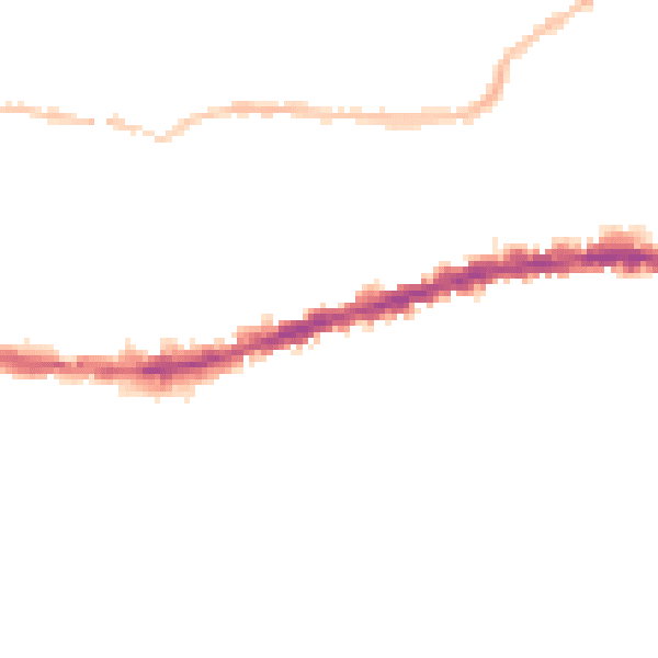Night-time road noise heatmap for BS5 9LE