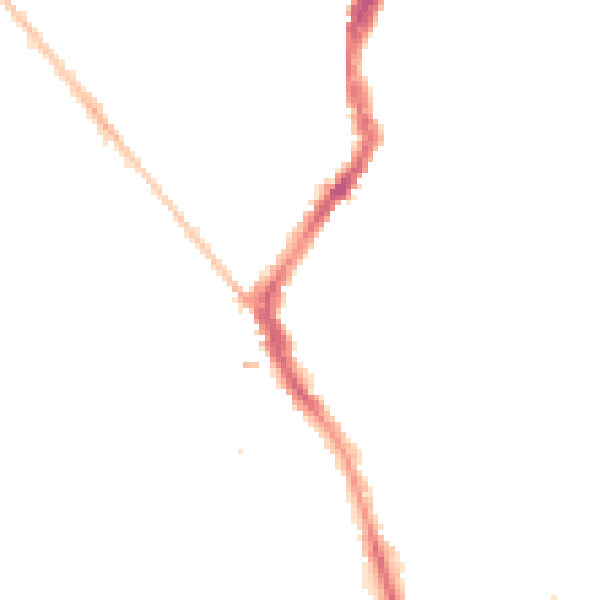 Night-time road noise heatmap for BS6 5AA