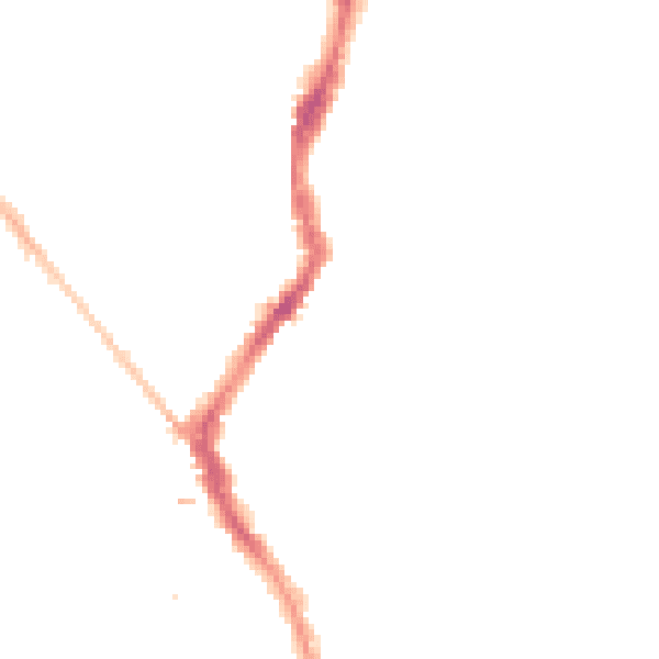 Night-time road noise heatmap for BS6 5AG