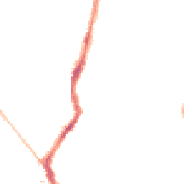 Night-time road noise heatmap for BS6 5AL