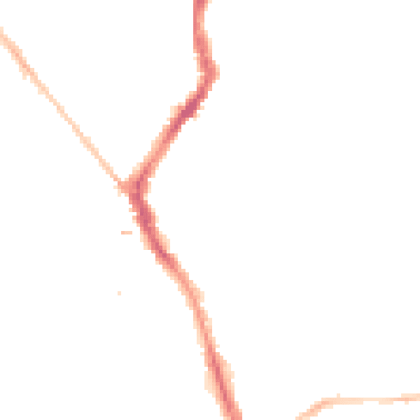 Night-time road noise heatmap for BS6 5AN
