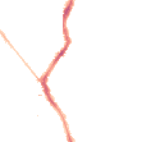 Night-time road noise heatmap for BS6 5AS