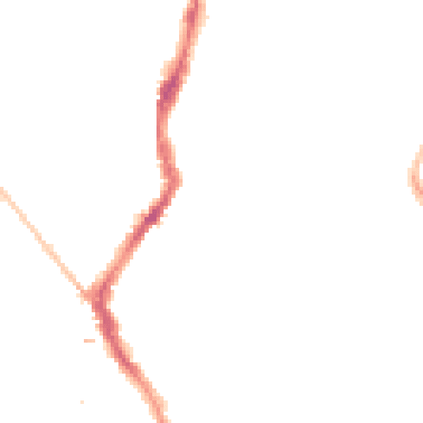 Night-time road noise heatmap for BS6 5AT