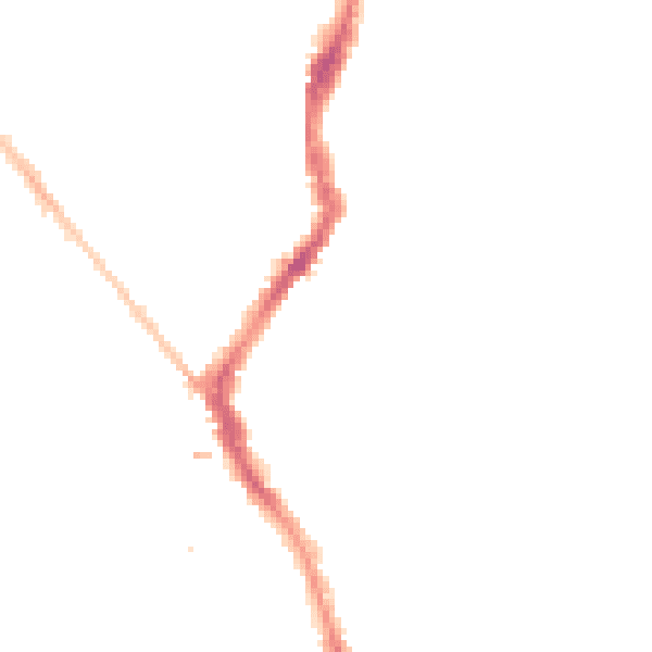 Night-time road noise heatmap for BS6 5AW