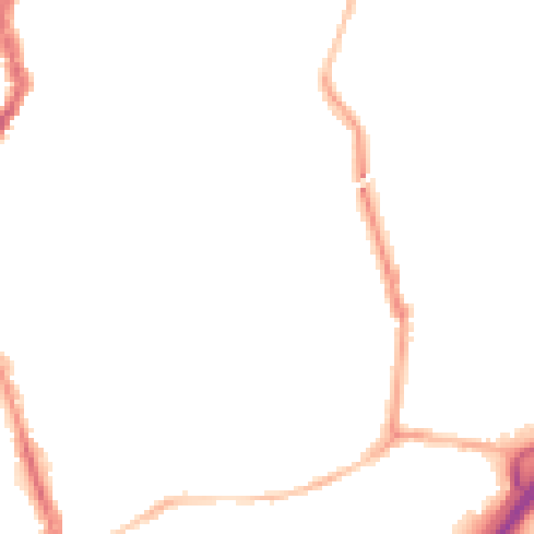 Night-time road noise heatmap for BS6 5BB