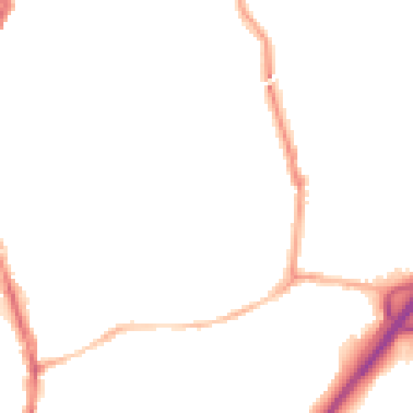 Night-time road noise heatmap for BS6 5DE