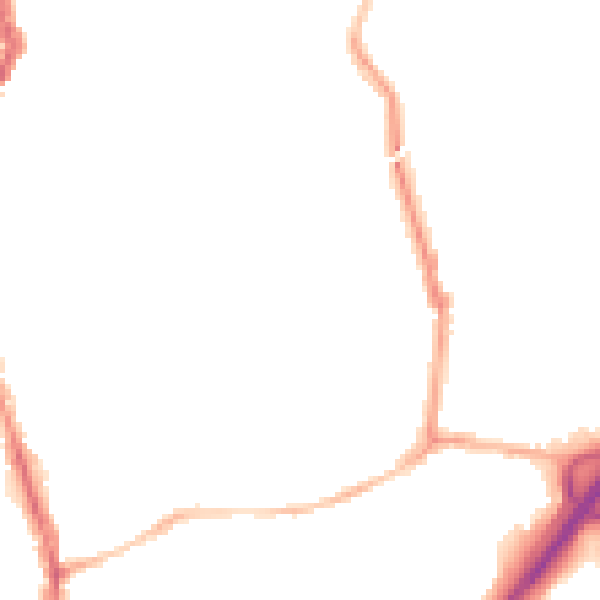 Night-time road noise heatmap for BS6 5JN