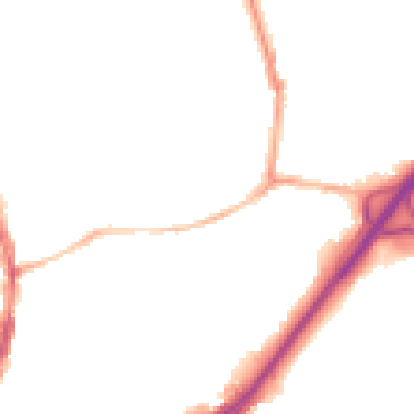 Night-time road noise heatmap for BS6 5NU