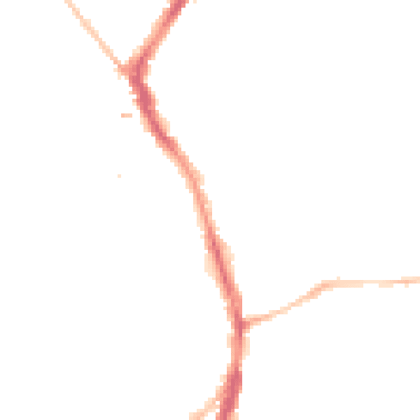 Night-time road noise heatmap for BS6 5RF