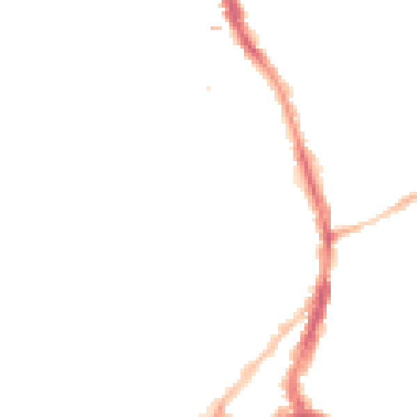 Night-time road noise heatmap for BS6 5TB