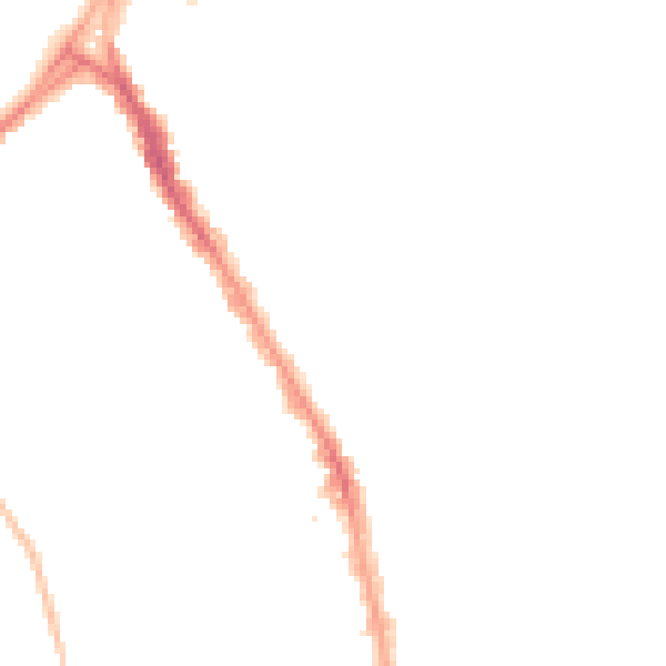Night-time road noise heatmap for BS6 6LY