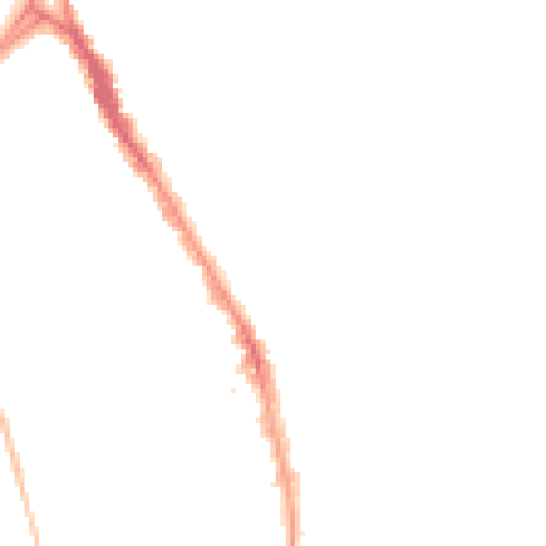 Night-time road noise heatmap for BS6 6NB