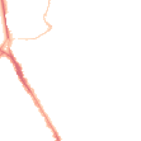 Night-time road noise heatmap for BS6 6RL