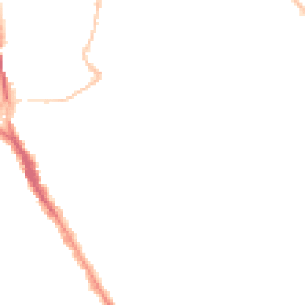 Night-time road noise heatmap for BS6 6RT
