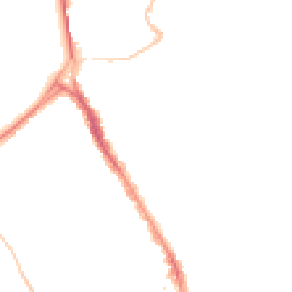 Night-time road noise heatmap for BS6 6TN
